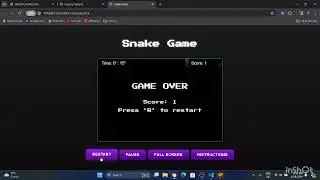 snake game webgl website javascript css html