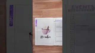 Bullet Journal Cover Ideen | NOVEMBER ☔🫖 #shorts