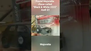Found Majorette chase Audi Q1 Black & White 2022