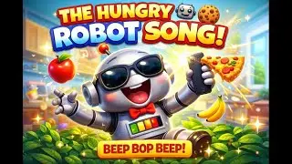 The Hungry Robot Song 🤖🍪 | Funny Kids Rhyme | Beep Bop Robot Song for Toddlers