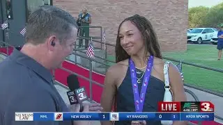 Taliyah Brooks hosts bronze medal celebration in Wichita Falls