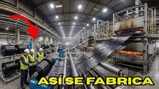 Como fabrican Millones de kilos de fibra de CARBONO ¡PROCESO COMPLETO!