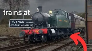 Trains at Totnes riverside heritage station 12/4/25