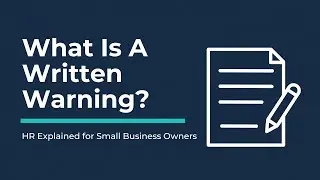 When Does a Written Warning Lead to Termination? HR Answers