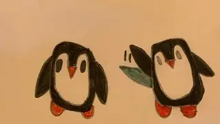 How to draw  a cartoon penguin for beginners step by step