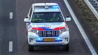 Brandweer, Politie, Ambulances en Rijkswaterstaat zijn met spoed onderweg voor een ongeval op de A58