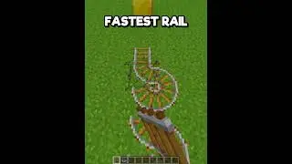 Minecraft Fastest Rail 💀 #songlyrics