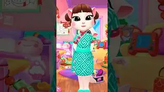 Angela Cosplay By My Talking Angela 2 #angela #makeup #cosplay #mytalkingangela2 #viral #shorts #fyp