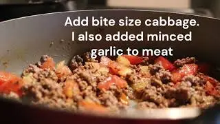 Cabbage & Taco Ground Beef   Made with Clipchamp