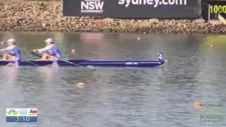 Nudgee Rowing U17 coxed quad 2018 Australian Champions