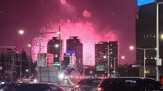 Seoul Fireworks 2024 Kores - Stunning View | 서울 불꽃놀이 신길동에서 본 멋진 뷰. #서울 #불꽃놀이