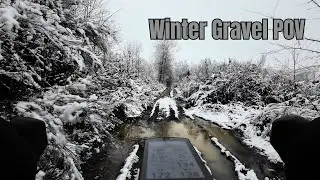Winter‑POV: Durch Matsch und Schnee auf dem Gravelbike