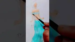PRINCESS JASMINE DRAWING 💙💙 #art #disneyprincess #aladdin #princess  #short