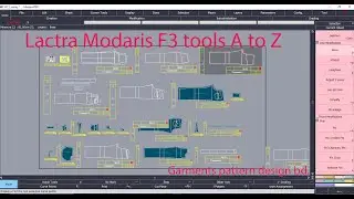 Pattern design tutorial Lactra modaris F3 tools A to Z