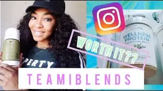 BEST TEAMI BLENDS wellness protein powder and superfood supplements I've ever had + Smoothie recipe