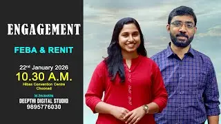 Feba & Renit Engagement Day YouTube Live Streaming