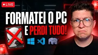 PERDI TUDO AO FORMATAR! E agora? #buildinpublic