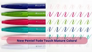 Pentel Fude Touch Sign Pen | New Mature Colors