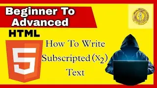 How to Write Subscripted Text In HTML / Beginner To Advanced Level / HTML #Shorts