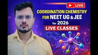Coordination Chemistry 🧪🔥 | NEET UG & JEE 2026 🚀 | LIVE Classes 🔴| By Dr.Tushar Naudiyal|