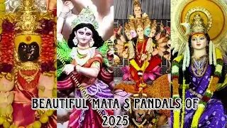 Beautiful And Unique Mata aur Mata ke Pandals 2025 | #viral #jaimatadi #trending #explore #youtube