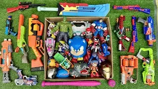 Giant Unboxing: Nerf Gun Collection, Transformers Robot Tobot Car & Marvel Superhero Toys Transform