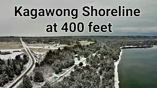 Kagawong (Mudge Bay) Shoreline from 400 feet