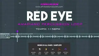Free Download Amapiano Percussion Loop 100% Royalty Free | Amapiano Percussion Sample | &ldquo; RED EYE &rdquo;