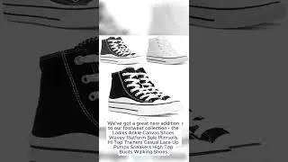 Wavey Sole Canvas Trainers: Casual Hi-Tops for Everyday Adventures #fashion