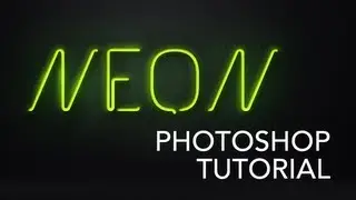 Neon Style Text | Photoshop Tutorial