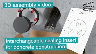 3D assembly video of an changeable density insert