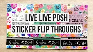 Sticker Haul! Live Love Posh Fall Sticker Book Flip Throughs - Autumn Blooms, Hello Fall