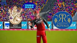 CRICKET 19: TATA IPL 22 GAMEPLAY- HETMYER (86) RR VS RCB- MATCH- #GameAttic #Cricket19 #GameAttic70