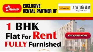 1 BHK Flat for Rent @OMR | Urbanrise Revolution One | Next Gen Amenities & Rooftop | Fully Furnished