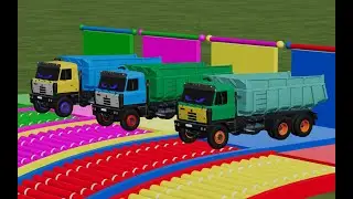 Trucks With COLORs - DUMP TRUCK IN TRANSPORTING COLOR IN FARMING SIMULATOR 22 #2