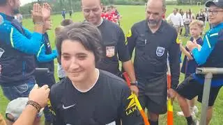 Sombernon-Gissey - FC Gueugnon coupe de France 2ème tour - Haie d'honneur des jeunes.