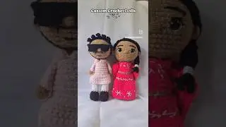 Custom Crochet Dolls 🩷🤍 #crochet #dolls #customized #handmade #india #smallbusiness #cutegifts