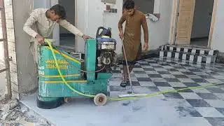 Marbil polish work with diesl engine machine
