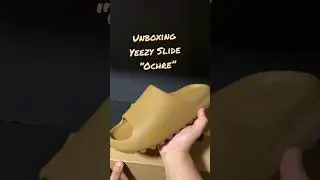 UNBOXING YEEZY SLIDE OCHRE