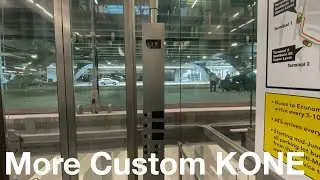 (EPIC MOTOR) KONE Hydraulic Glass Elevators #2 @ Chicago O'Hare Airport Terminal 3 in Chicago, IL
