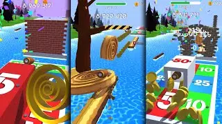 Spiral Roll level 100 - 120+ High score Gameplay iOS android app