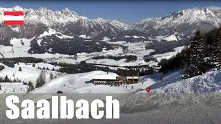 Skiing in Saalbach - one of the largest ski area in Austria