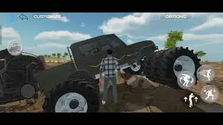 Bolero camper ke pichhe threshiar 12 tayar monster car khatarnak 