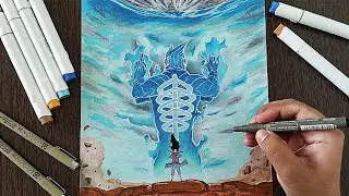 Drawing Madara Uchiha - Susanoo | Naruto Shippuden