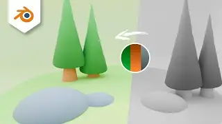 Blender Tutorial - Texturing Gradient (Game Assets) | Easy