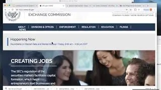 How to look up financial statements of publicly traded companies via www.sec.gov