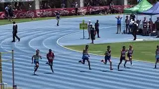100m U14yrs Men Final, Australian All Schools Championships, WA Athletics Stadium, Perth 8/12/2019