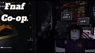 playing fnaf 1 in Roblox fnaf co-op