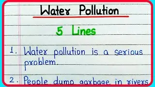 5 lines on Water Pollution Essay in English | Water Pollution 5 lines Essay | Water Pollution 5 line