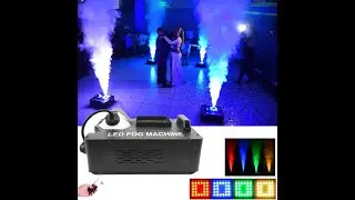 MACCHINA DEL FUMO RGB getto fumo verticale lunga durata 1500W WISDOM LAMPOSHOP